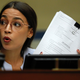 Rep. Alexandria Ocasio-Cortez at a hearing.